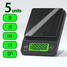 Scale Jazz Digital Pocket Scale  500g 0 01 Portable Precision Gram S  Black