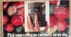 Colombian Coffee Pick Carefully Vtg 1981 Print Ad 8 X 10 