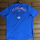 Blue Men   s Adidas Cincinnati Fc Pregame Logo T-shirt L Large