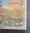 Victorian Trade Card Bt Babbitt Soap 1776 Fishing Boy Girl Hatch Litho 1880s