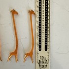 Lot Of 6 - Vintage Long Neck Giraffe 1970s Sonic Drink Hangers 6 Inches Tall