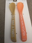 Bella Tunno  Wonder Baby Spoons Rubber Dishwasher Safe 2 Piece Set  New