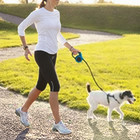 16 5ft Heavy Duty Retractable Dog Leash Adjustable Pet Walking Lead With Lock