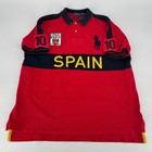 Polo Ralph Lauren Spain Esp 10 Rugby Polo Shirt Red Xxl Custom Fit