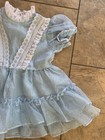 Vintage Toddler Girl Blue Lace Ruffled Pageant Party Dress 3t Fancy Union Usa