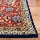 Safavieh Royalty Collection Runner Rug - 2 3  X 8   Navy   Rust  Handmade Tra   