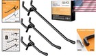 120pcs Black Peg Hooks - 1 4  Pegboard Accessories