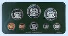 1977 Trinidad   Tobago 8-coin Proof Set Ps12 In Original Packaging W  Coa