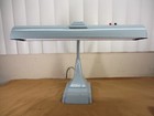Vintage 1950 s Art Specialty Co  Chicago Goose Neck Desk Lamp Drafting Deco Grey