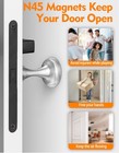 Magnetic Door Stopper 2 Pack Stainless Steel Wall Floor Mount Strong Hold