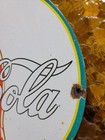 Vintage Coca Cola Porcelain Sign Old Soda Sign Coke Pop Beverage Bottle Drink 