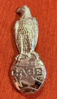 Case Tractor 4  Eagle Globe Silver Metal Front Chrome Emblem Hood Ornament Nos
