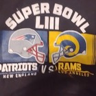 Super Bowl Liii New England Patriots Vs Los Angeles Rams Nfl Black Shirt