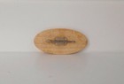 German Wood Travel Souvenir Hat Pin Oktoberfest Edelweiss Oval 2 