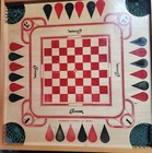 Vintage Carrom  26 x26  Game Board Game Rule Book Box 1970s Affiliated Hospital 