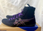 Opt Laces Purple   Asics Wrestling Shoes Ex-eo Black X Purple X Gold Heal Gold