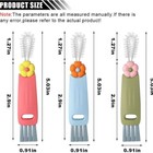 3 In 1 Cup Lid Cleaning Brush Set For Bottle Gap Tight Spaces Cup - Multifunctio