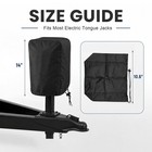 Sgdrn Electric Tongue Jack Cover  Waterproof 210d Oxford Fabric Camper Black