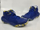 Under Armour Jet  21 Gs Royal Blue Yellow Basketball Shoes Youth Size 7y