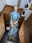 Vintage Alfco Ny Ship s Nautical Figurehead Wall Mount Lady In Blue Dress