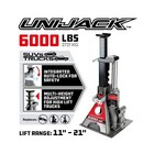 3 Ton  Bottle Jack And Jack Stands In One  6000 Pound Capacity  All-in-one Car