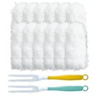 Car Interior Duster Brushes Disposable For House Cars 2 Handles 12 Refills