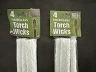 8    Inch Replacement Fiberglass Torch Torches Wicks Wick 4pk - Set Of 2   New  