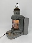Antique Nautical Ships Lantern Perko W Wood Mount 11    Tall Works See Photos 