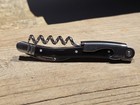 Vintage Style Laguiole Corkscrew With Black Horn Handles