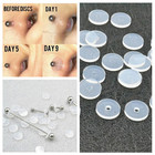 20pcs Silicone Piercing Healing Discs O-ring Spacer Anti Irritation Set - New