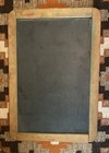 Vintage Double Sided Slate Chalkboard Wood Frame Natl School Usa Primitive