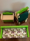 Kidkraft Dollhouse Sofa  Easel  Toy Chest  Furniture Fits Up To Barbie Size 