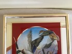 Budweiser King Of Beers Bird Hunting Duck   Mallard Mirror Bar Sign 14x17