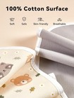 6 Pack Waterproof Changing Pad Liners Cotton Reusable Baby Diaper Mats Pads