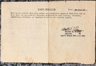 Rabies Vaccination Card Paper June 1951 For 1st Lt  Harold Thiel Germany Vintage