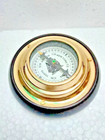 Vintage Brass Compass Nautical Marine Navigation Ship Boat Compass On Wood Base