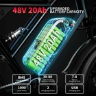 Electric Bike 1500w 48v 20ah Dual Suspension Fat Tire E Bike E Bicycle For Adult