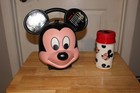 Vintage Mickey Mouse Head Lunch Box  Aladdin  Used Condition