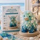 Diy Sea Glass Octopus Kit 3d Handmade Ocean Art Decor With Led Light
