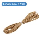 Twisted Cord Trim 5 Yard 2mm 3-ply Twine Braided Rope Thread Deep Gold