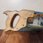 Vintage Disston Usa Hand Painted Saw Country Cabin Landscape Art Rustic Decor