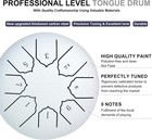 Muscell Steel Tongue Drum 6 Inches 8 Notes  Hand 6 Inches 8 Notes  White 