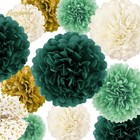 Nicrolandee Green Wedding Party Decorations 12 Piece Assortment  Forest 