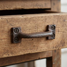 Small Handle Rustic Cabinet Cast Iron Drawer Pull Door Antique Style 3 5 8 Inch