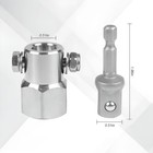 Stainless Steel Trailer Jack Electric Drill Adapter  Top Wind Trailer Jack Crank