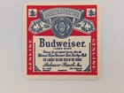 10pc Lot Vintage Budweiser Beer Bar Coasters Anheuser Busch Logo beechwood Aged