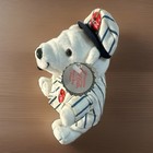 Rare Coca-cola 1998 Collectible Bean Bag Plush Polar Bear  0166 Delivery Suit