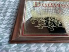 Budweiser King Of Beers Clydesdales Wagon Framed Wall Sign Mirror Bar Decor