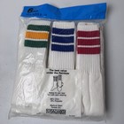 Vintage Big D Socks Men s Striped Tube 6 Pack 9-14 Multicolor Deadstock 80s Nwt