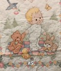 Bucilla Finished Cross Stitch Sweet Baby Quilt Crib 33 x43  5 Available Excellen